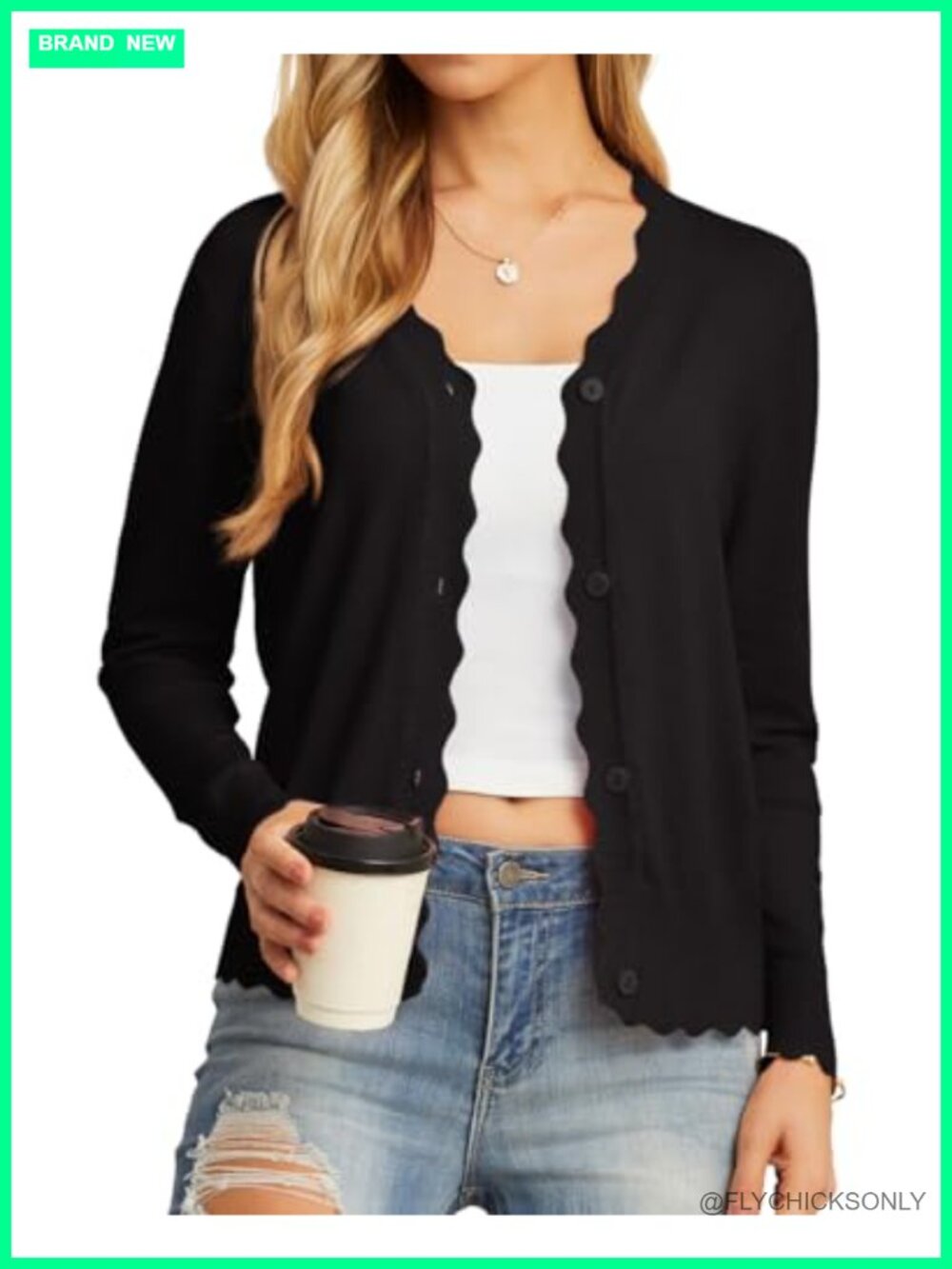 Lightweight Long Sleeve Button Down V-Neck Knit Cardigan Sweater